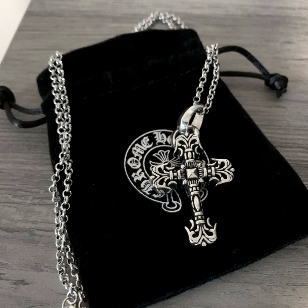 Chrome Hearts Skull Cross Necklace